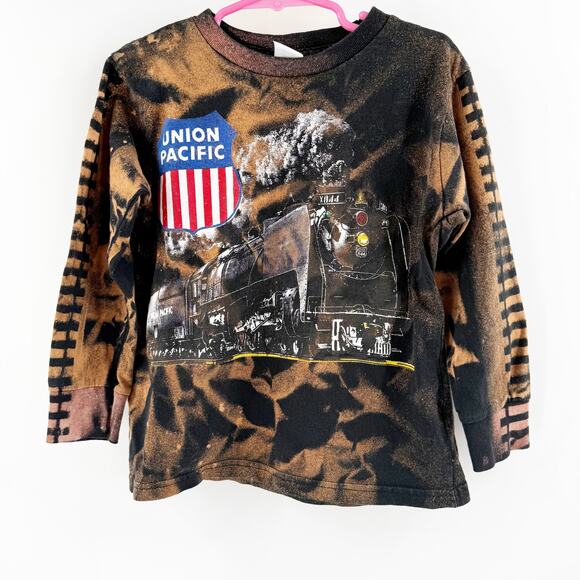 Union Pacific Railroad Other - Union Pacific Railroad Size 5/6 Toddler Train T-Shirt Tie Dye 'Big Boy' Cotton